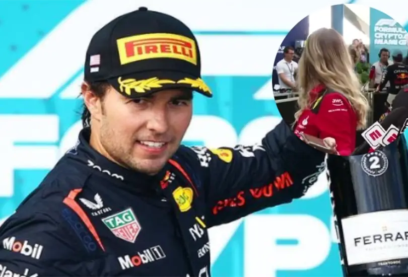 El Checo P&eacute;rez pele&oacute; por el primer lugar junto con su compa&ntilde;ero de equipo el GP de Miami.