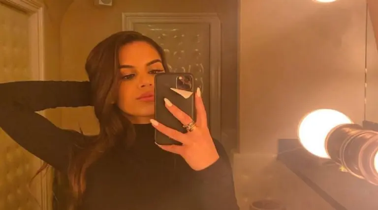 Antes de su cambio de look, María tenía el pelo oscuro. Instagram @maria.guardiola