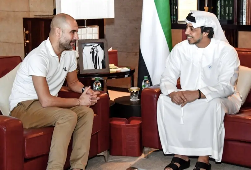 El Jeque del Manchester City estar&aacute; presente en la Final de la Champions League.