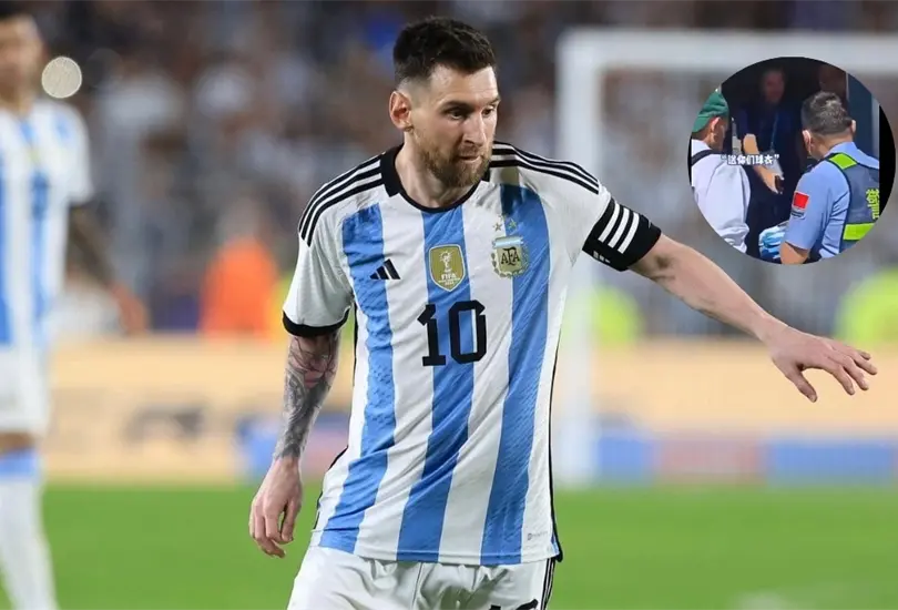 Luego de ser detenido en China por problemas de visa, Lionel Messi le dio un regalo a los polic&iacute;as que fue rechazado.