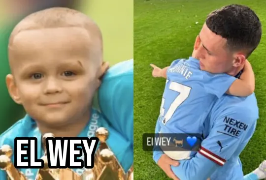 El hijo de Phil Foden ya es conocido mundialmente como El Wey.