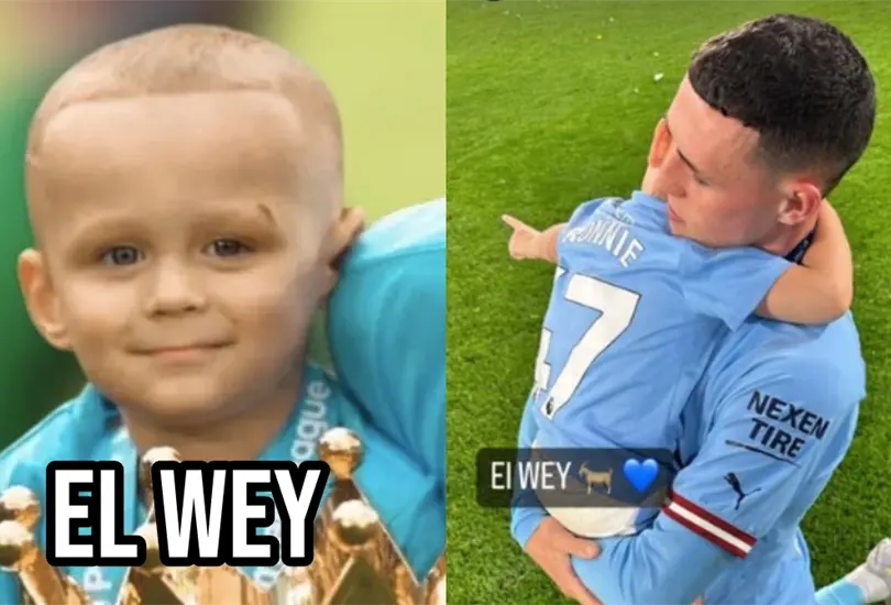 El hijo de Phil Foden ya es conocido mundialmente como El Wey.