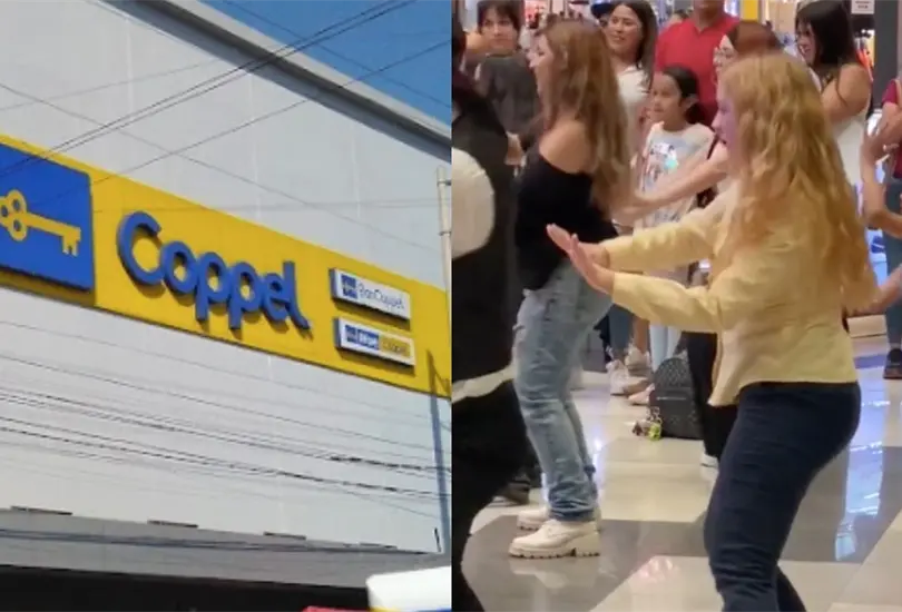 Una trabajadora de Coppel descuidó su trabajo para bailar K-Pop. Una trabajadora de Coppel descuidó su trabajo para bailar K-Pop.
