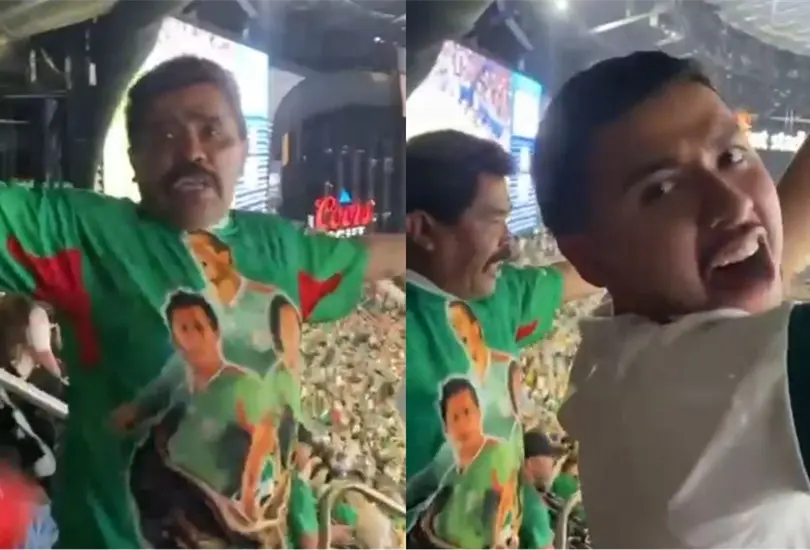 Un par de aficionados fueron captados haciendo el grito homof&oacute;bico y su reacci&oacute;n se volvi&oacute; viral.