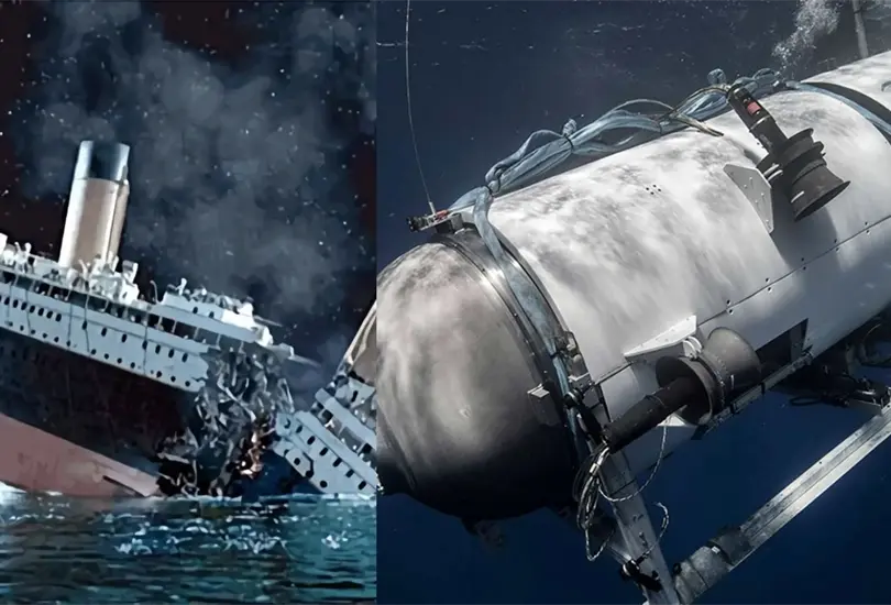 La coincidencia entre el Titanic y el Titán. La coincidencia entre el Titanic y el Titán.