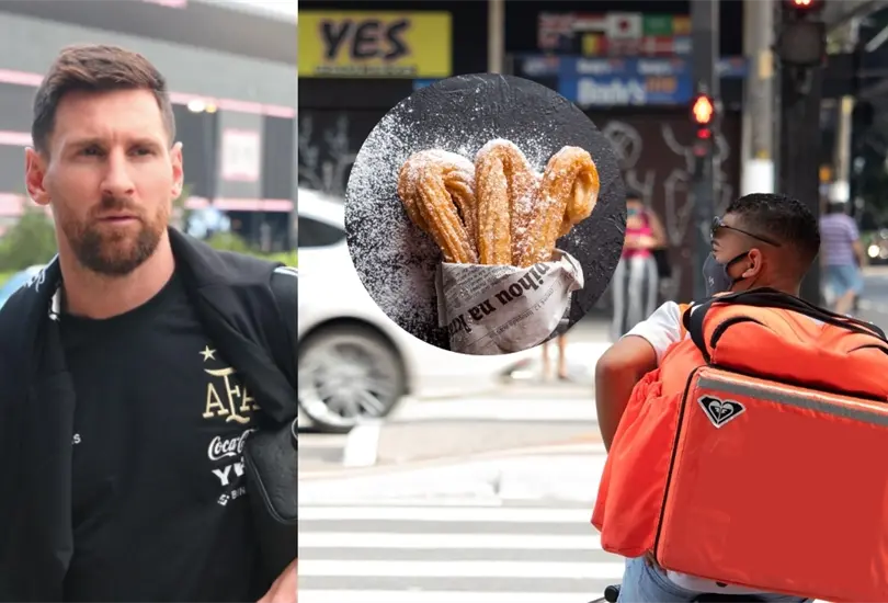 Lionel Messi sorprendi&oacute; a un repartidor de churros.