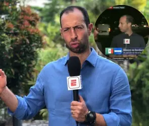 Mauricio Ymay y compañero de ESPN son molestados por aficionado en transmisión en vivo