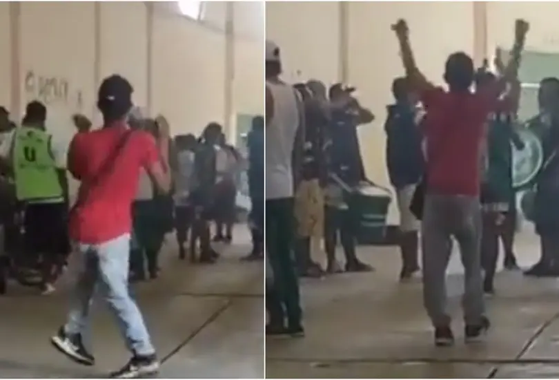 Un aficionado se volvió viral en las redes sociales después de que entró gratis al estadio tras fingir discapacidad y después ponerse a bailar. Un aficionado se volvió viral en las redes sociales después de que entró gratis al estadio tras fingir discapacidad y después ponerse a bailar.