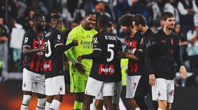 Los Rossoneros lograron meterse al top 4 de la Champions después de más de una década. Instagram @acmilan