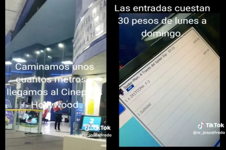 Un usuario encontró un cine en CDMX que cobra 30 pesos por boleto - Capturas