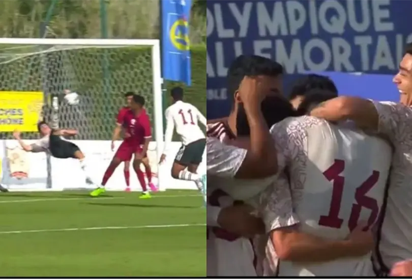 El futbolista de Pumas hizo un impresionante remate para abrir el marcador ante Qatar. El futbolista de Pumas hizo un impresionante remate para abrir el marcador ante Qatar.
