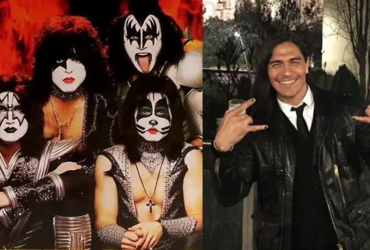 Paco Palencia fue homenajeado por su banda favorita, Kiss.