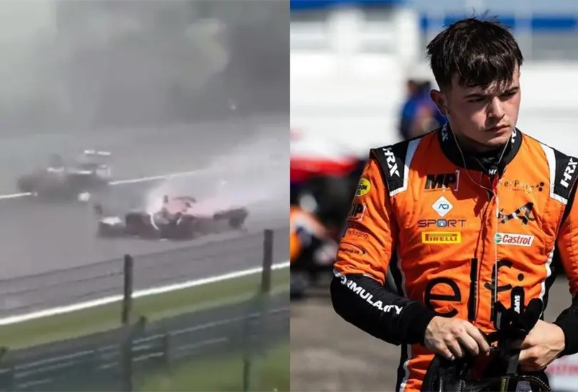 El joven piloto y promesa de Pa&iacute;ses Bajos, Dilano Van&acute;t Hoff, perdi&oacute; la vida despu&eacute;s de que sufri&oacute; un accidente en la pista por la lluvia.