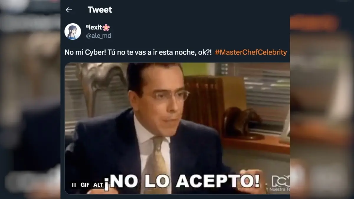 Memes de la eliminación de Cibernético en el MasterChef Celebrity México.