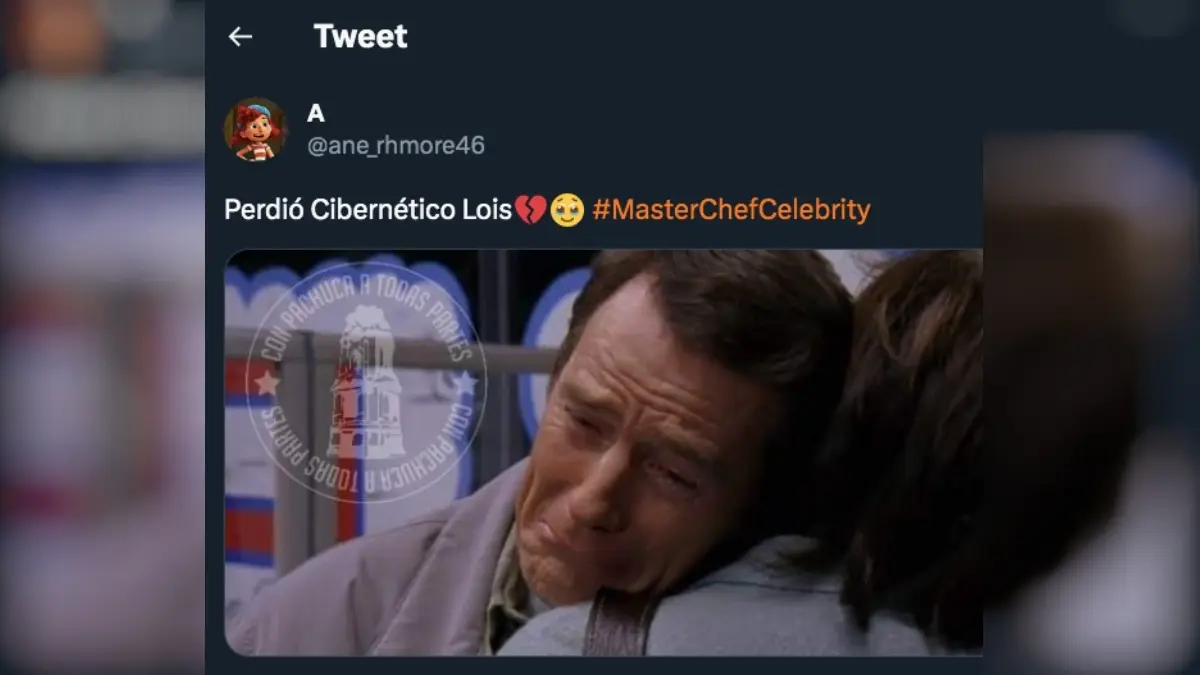Memes de la eliminación de Cibernético en el MasterChef Celebrity México.