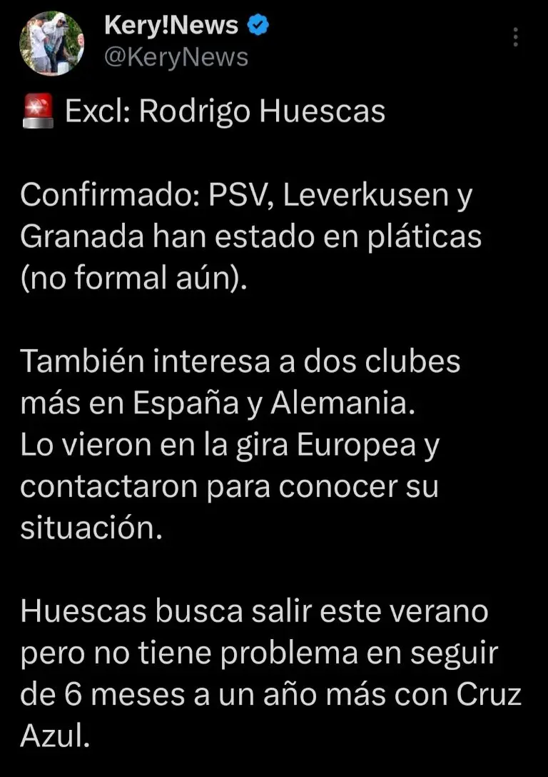 Captura de pantalla de la noticia de Rodrigo Huescas.