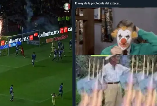 Los memes de la pirotecnia del Azteca se hicieron presentes.