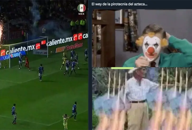 Los memes de la pirotecnia del Azteca se hicieron presentes.