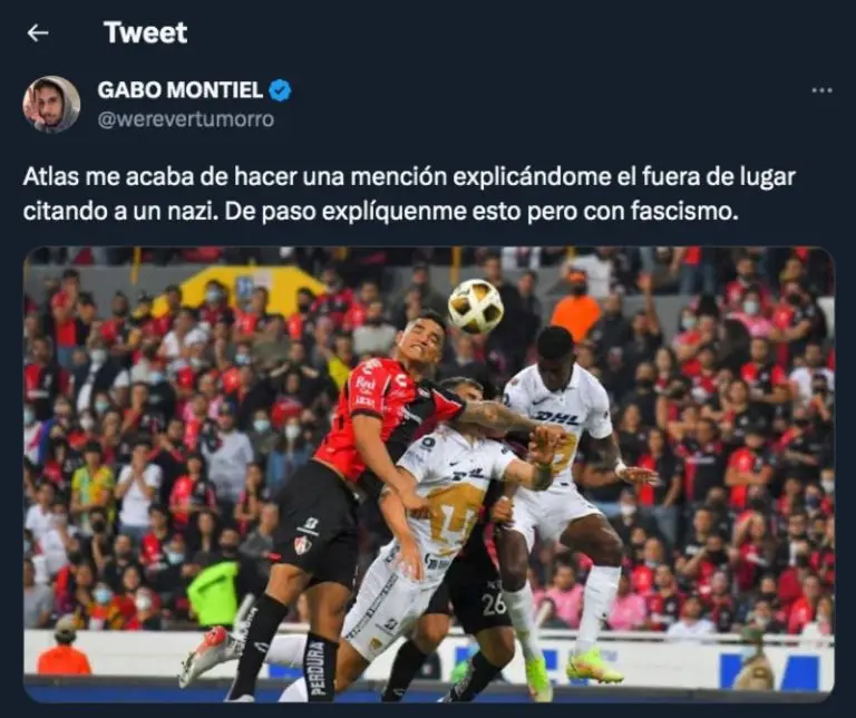 Werevertumorro respondió al polémico tuit de Atlas