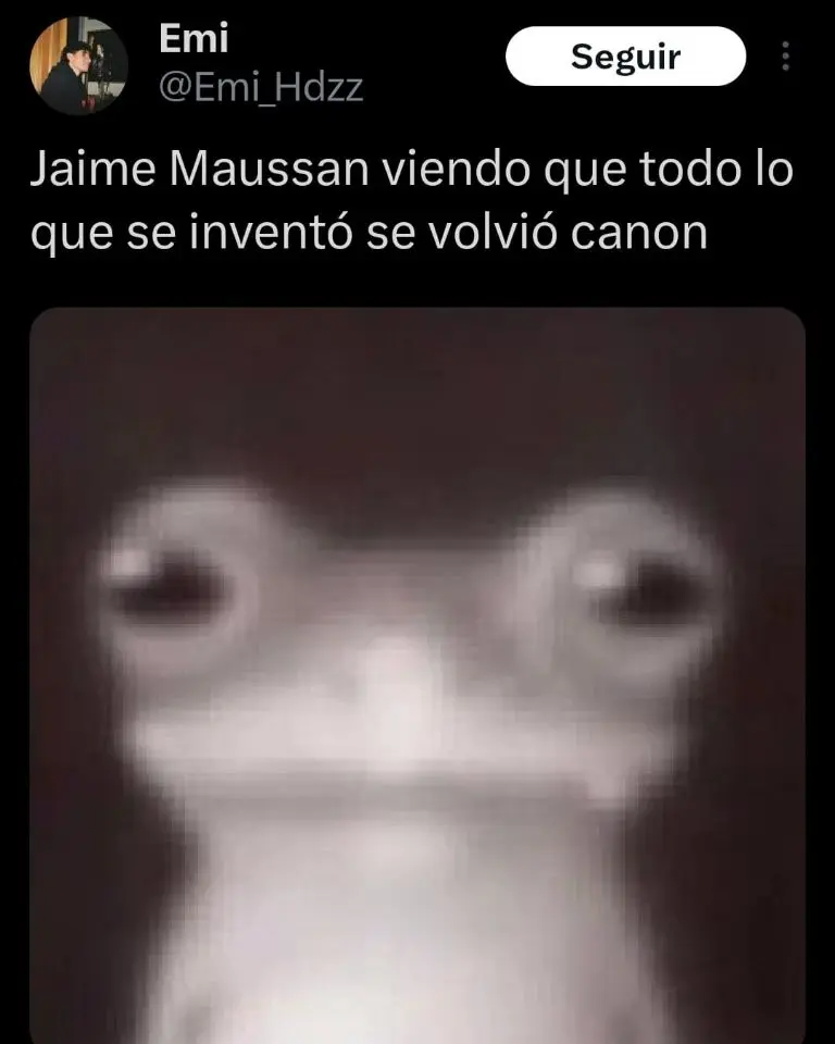 Captura de pantalla de meme sobre Jaime Maussan.