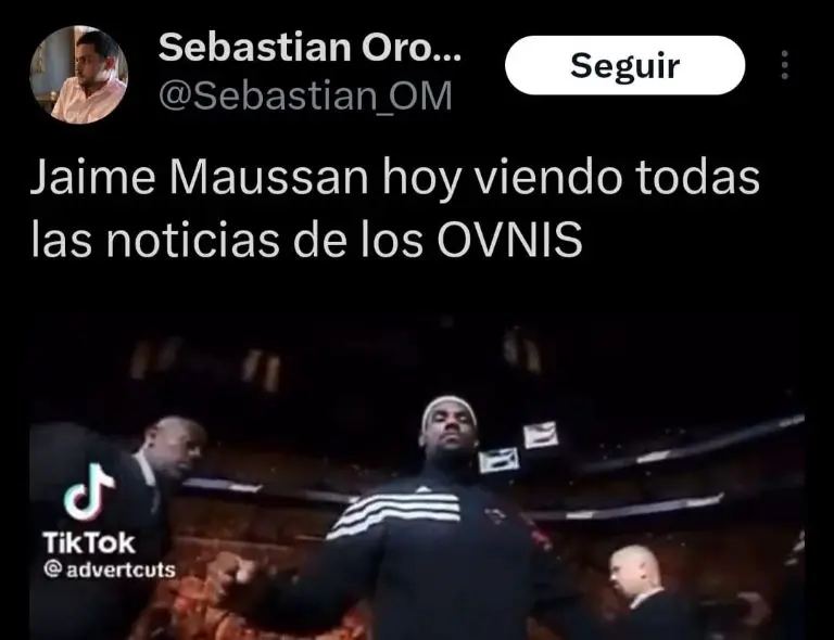 Captura de pantalla de meme sobre Jaime Maussan.