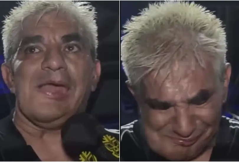 El luchador rompi&oacute; en llanto luego de ser entrevistado sobre su vida.