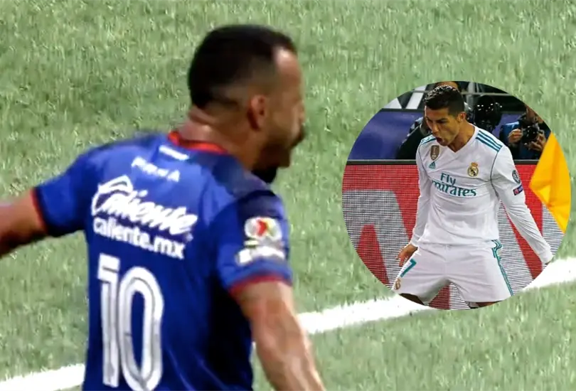 Mois&eacute;s Vieira se mand&oacute; un golazo y festej&oacute; como Cristiano Ronaldo.