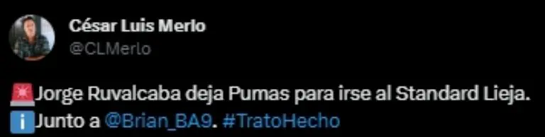 Captura de pantalla de la noticia de Jorge Ruvalcaba.