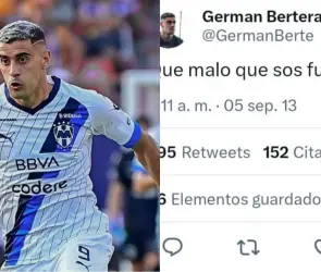 Usuarios recuerdan tuits polémicos de Berterame y el jugador borra su cuenta