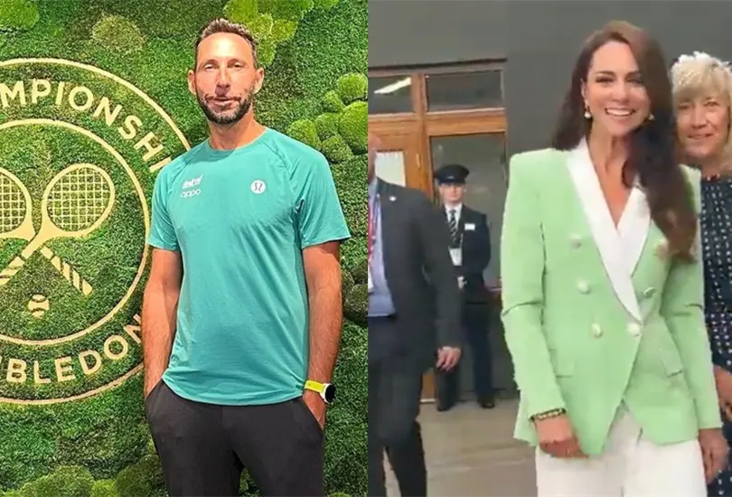 Santiago Gonz&aacute;lez ya se encuentra en Wimbledon donde intentar&aacute; ganar el Grand Slam tras codearse con la Princesa Kate Middleton.