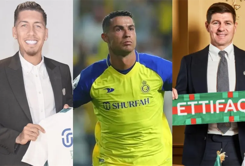 Cristiano y las grandes estrellas del futbol mundial que llegan a Arabia Saudita. Cristiano y las grandes estrellas del futbol mundial que llegan a Arabia Saudita.