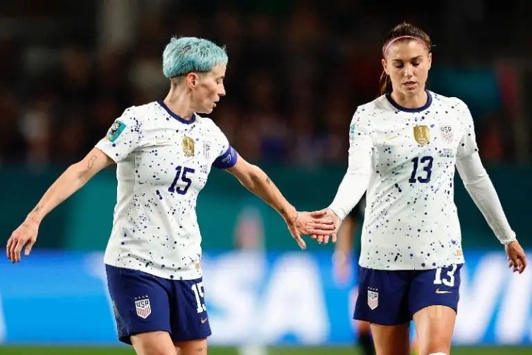 Estados Unidos no cumplió con las expectativas al pasar a octavos de final del Mundial Femenil 2023 como 2º de su grupo - Twitter @USWNT