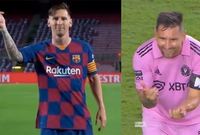 Lionel Messi ha hecho varios festejos a lo Marvel. Lionel Messi ha hecho varios festejos a lo Marvel.