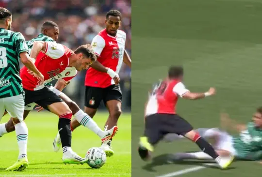 El clavado de Santiago Giménez le costó al Feyenoord en su empate con el Fortuna