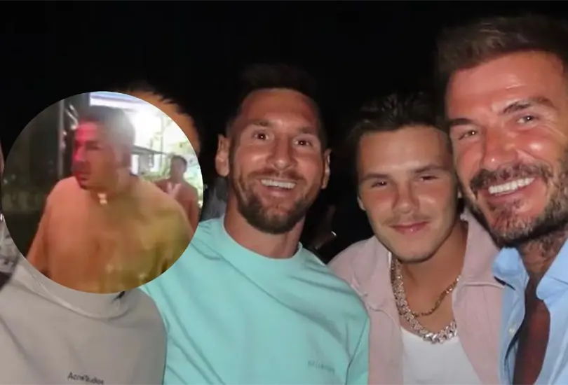Messi y sus guardaespaldas golpearon a un comensal de un restaurante. Messi y sus guardaespaldas golpearon a un comensal de un restaurante.
