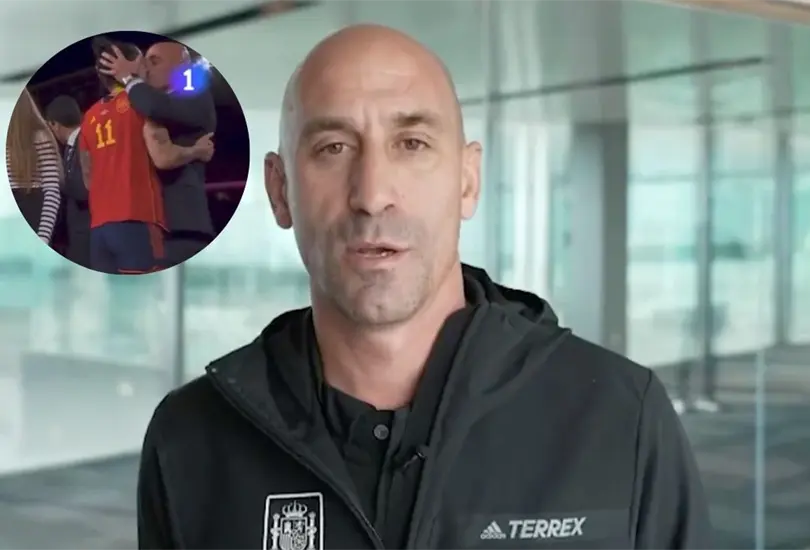 Luis Rubiales sali&oacute; a aclarar el pol&eacute;mico beso que le dio a Jenni Hermoso