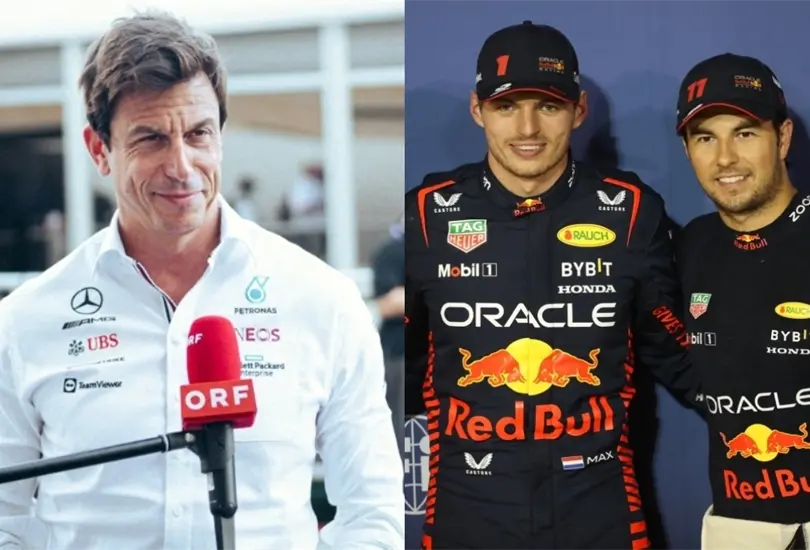 Toto Wolff, director de Mercedes, sali&oacute; en defensa de Checo P&eacute;rez y acus&oacute; a Red Bull de darle preferencia a Max Verstappen.