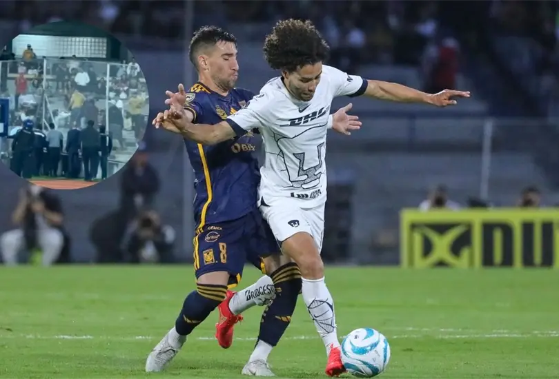 El partido de Pumas vs Tigres tuvo una bronca entre aficionados El partido de Pumas vs Tigres tuvo una bronca entre aficionados