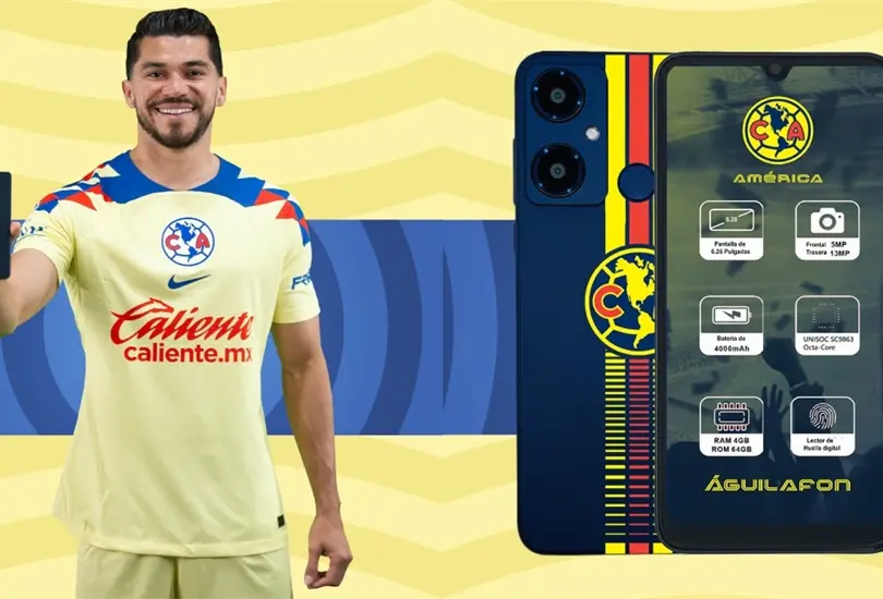 El Am&eacute;rica sac&oacute; a la venta su celular llamado &Aacute;guilafon y te decimos cu&aacute;l es su precio y principales caracter&iacute;sticas.