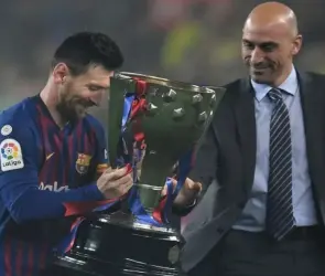 El día que Lionel Messi humilló a Luis Rubiales en una cancha (VIDEO)