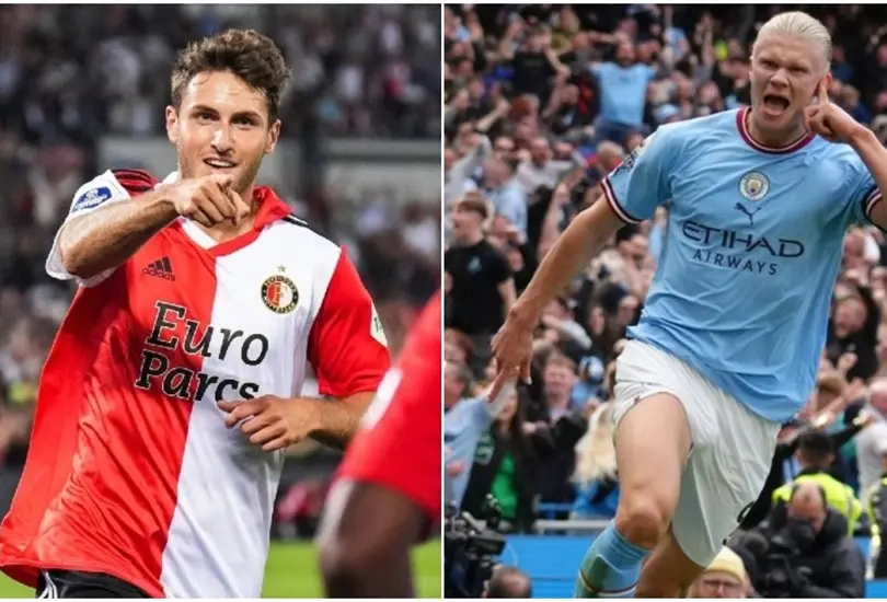 Tras el buen paso de Santiago Gim&eacute;nez por el Feyenoord, se dio a conocer la est&aacute;distica que lo pone a la altura de Erling Haaland.