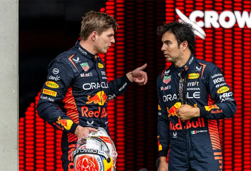 Checo P&eacute;rez explic&oacute; la raz&oacute;n por la que no pudo competir con Max Verstappen por el t&iacute;tulo