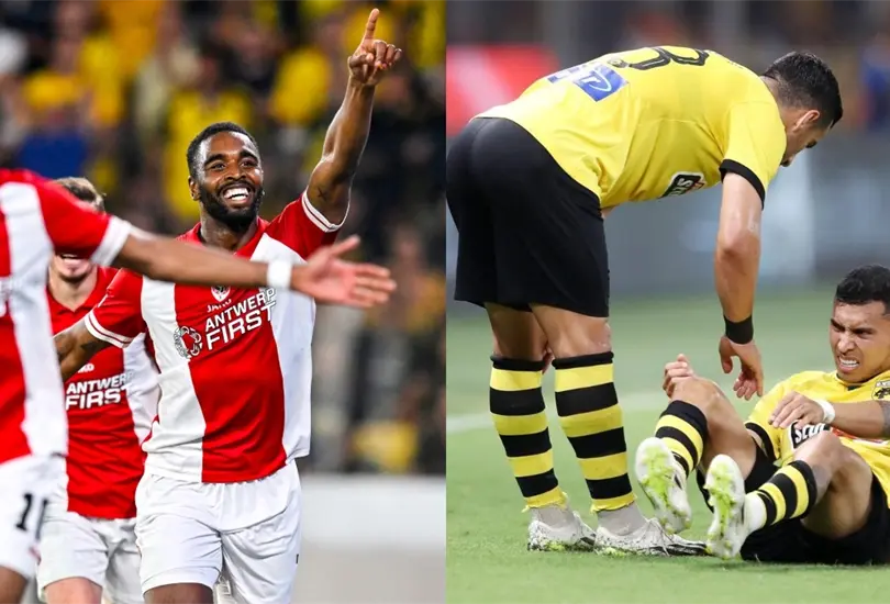 AEK Atenas, de Orbel&iacute;n Pineda y Rodolfo Pizarro, perdieron ante el Royal Antwerp en la Champions League