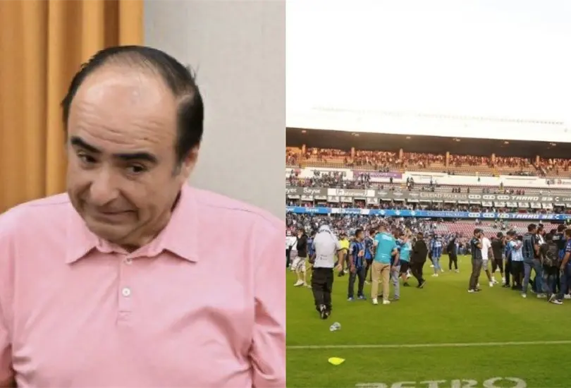 David Medrano la pasó mal en el Querétaro vs Atlas de 2022. David Medrano la pasó mal en el Querétaro vs Atlas de 2022.