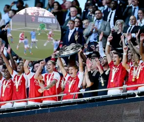 Manchester City pierde con Arsenal en Community Shield con autogol ´absurdo´