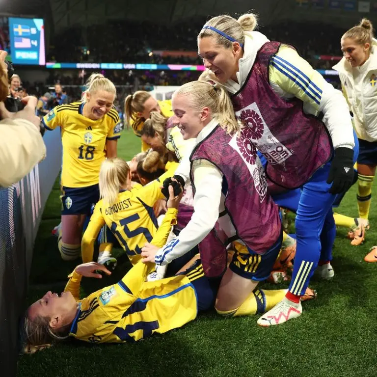 Suecia clasificó a los cuartos de final del Mundial Femenil 2023 después de eliminar a EUA - Twitter @FIFAWWC