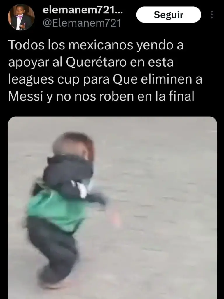Captura de pantalla de las reacciones de Querétaro.