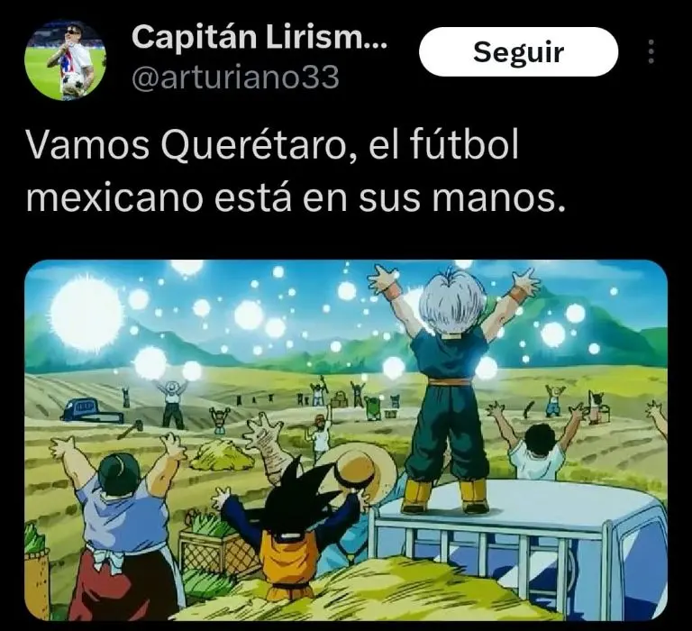 Captura de pantalla de las reacciones de Querétaro.