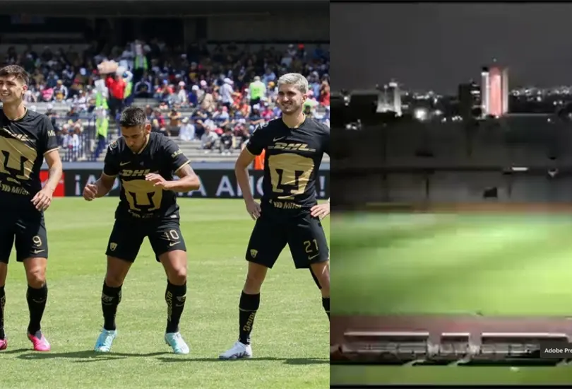 Los Pumas instalaron juegos de luces para que puedan dar mayor espect&aacute;culo en CU y los aficionados reaccionaron con burlas.