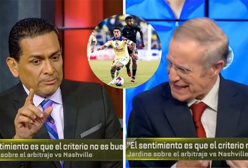 Felipe Ramos Rizo y Jos&eacute; Ram&oacute;n Fern&aacute;ndez protagonizaron una discusi&oacute;n por el arbitraje del Am&eacute;rica vs Nashville SC